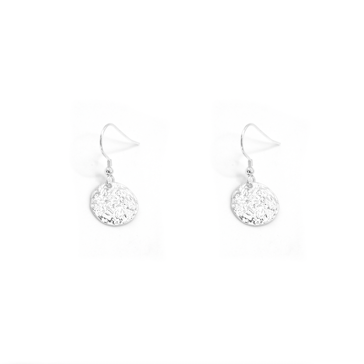Ripples Disc Dangly Earrings