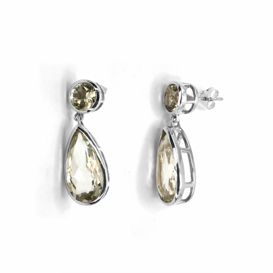 Green Amethyst Decadence Earrings
