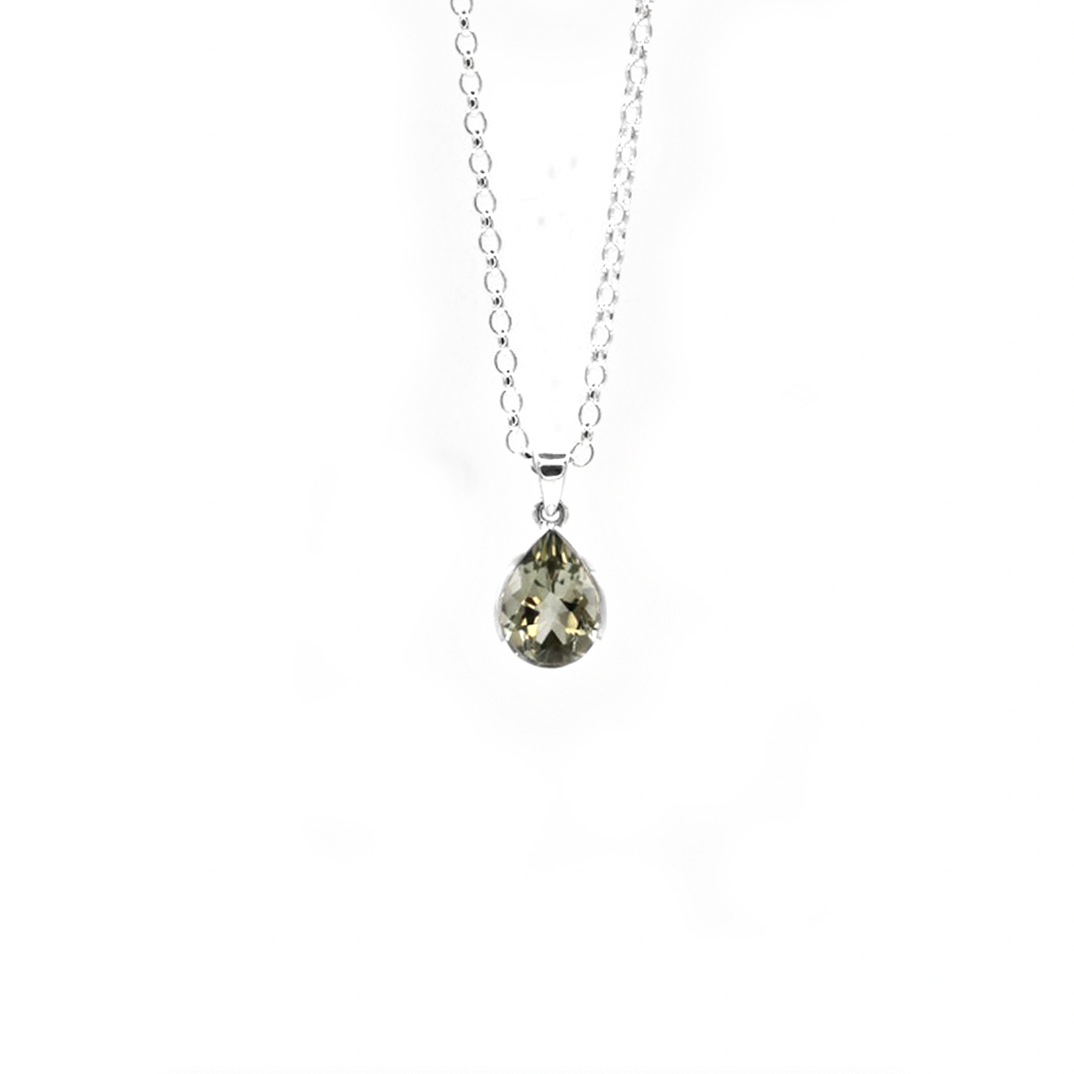 Green Amethyst Water Necklace