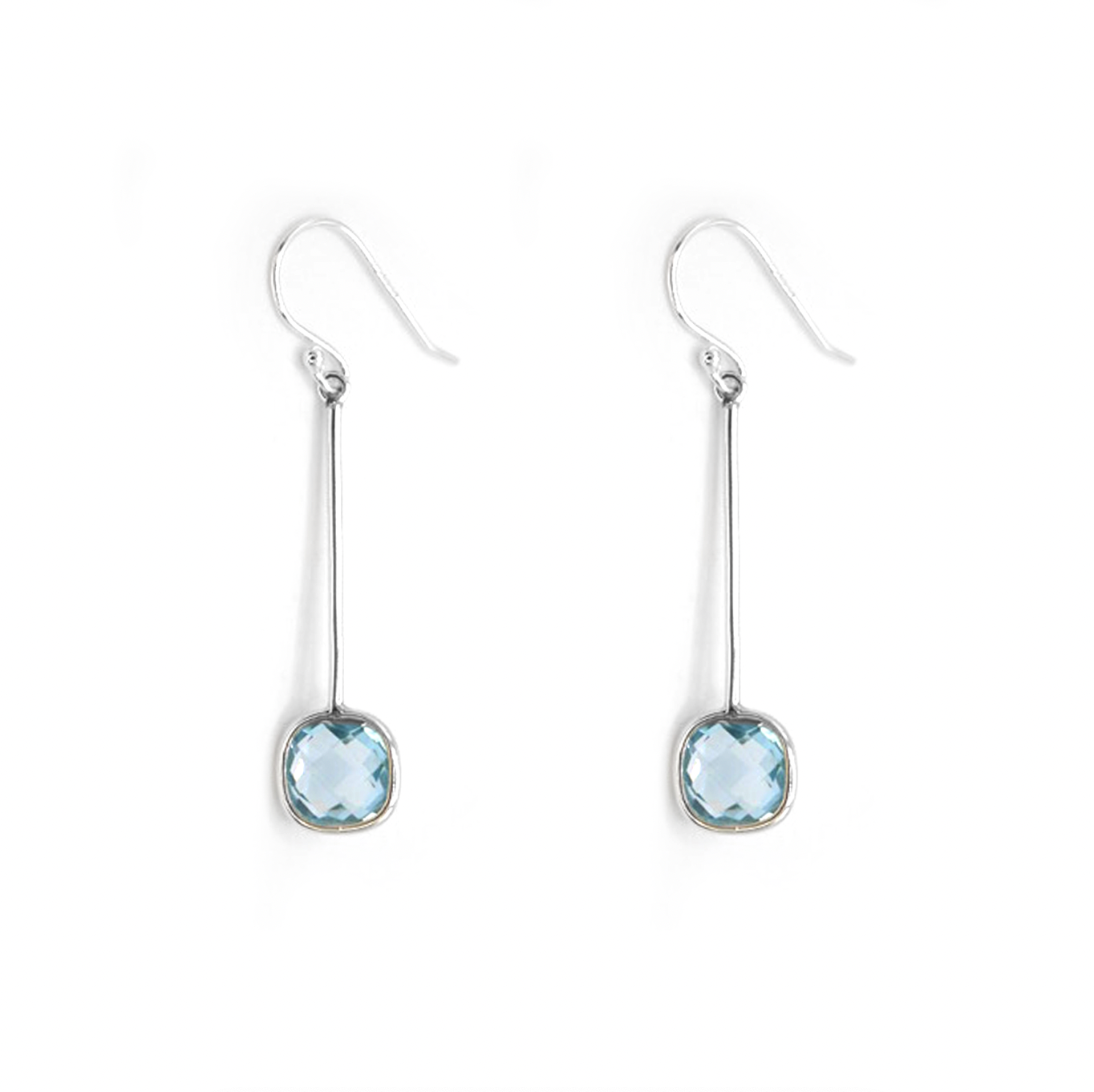 Topaz Drop Earrings, Imperfection
