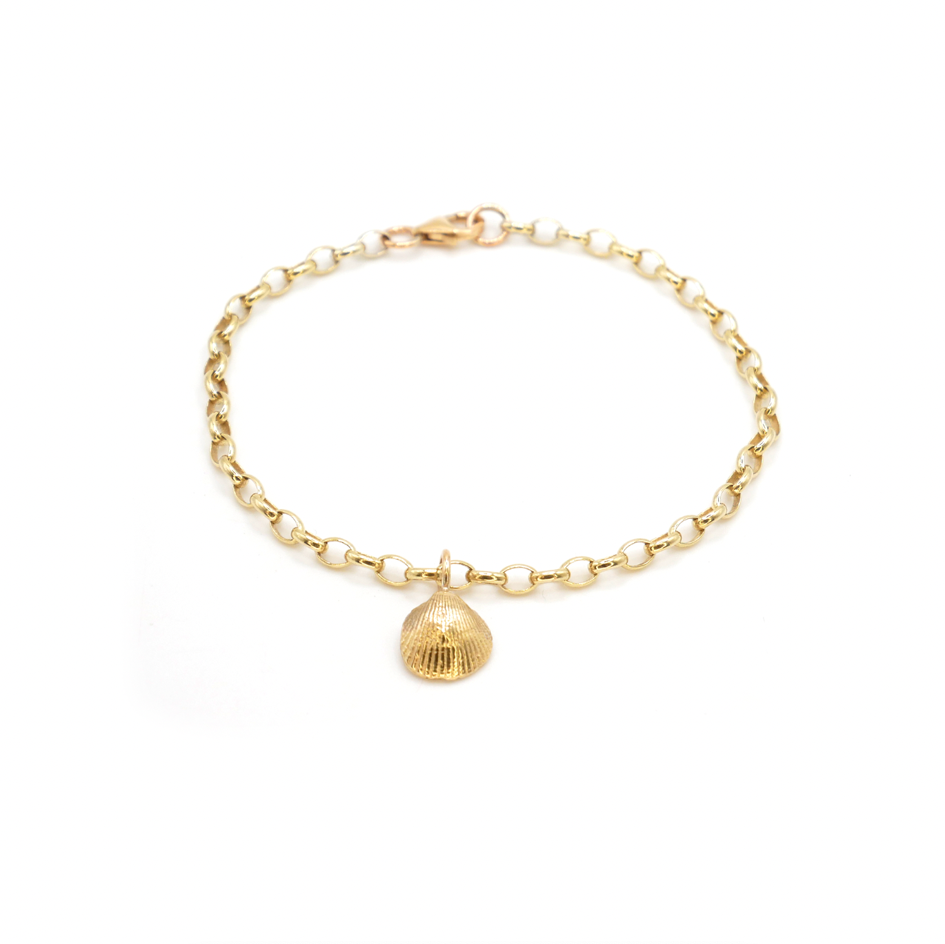 Holy Island Shell Bracelet, 9ct Gold