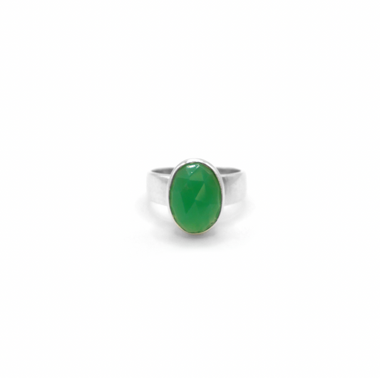 Chrysoprase Midi Cinderella Ring, Size P