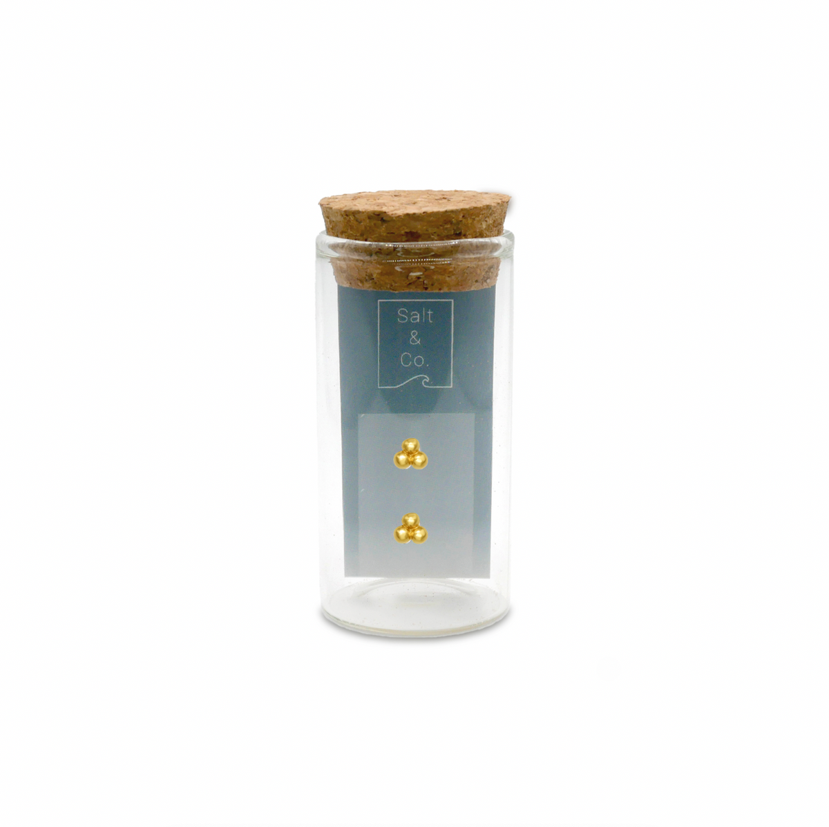 Trio Studs, 24ct Gold Plated