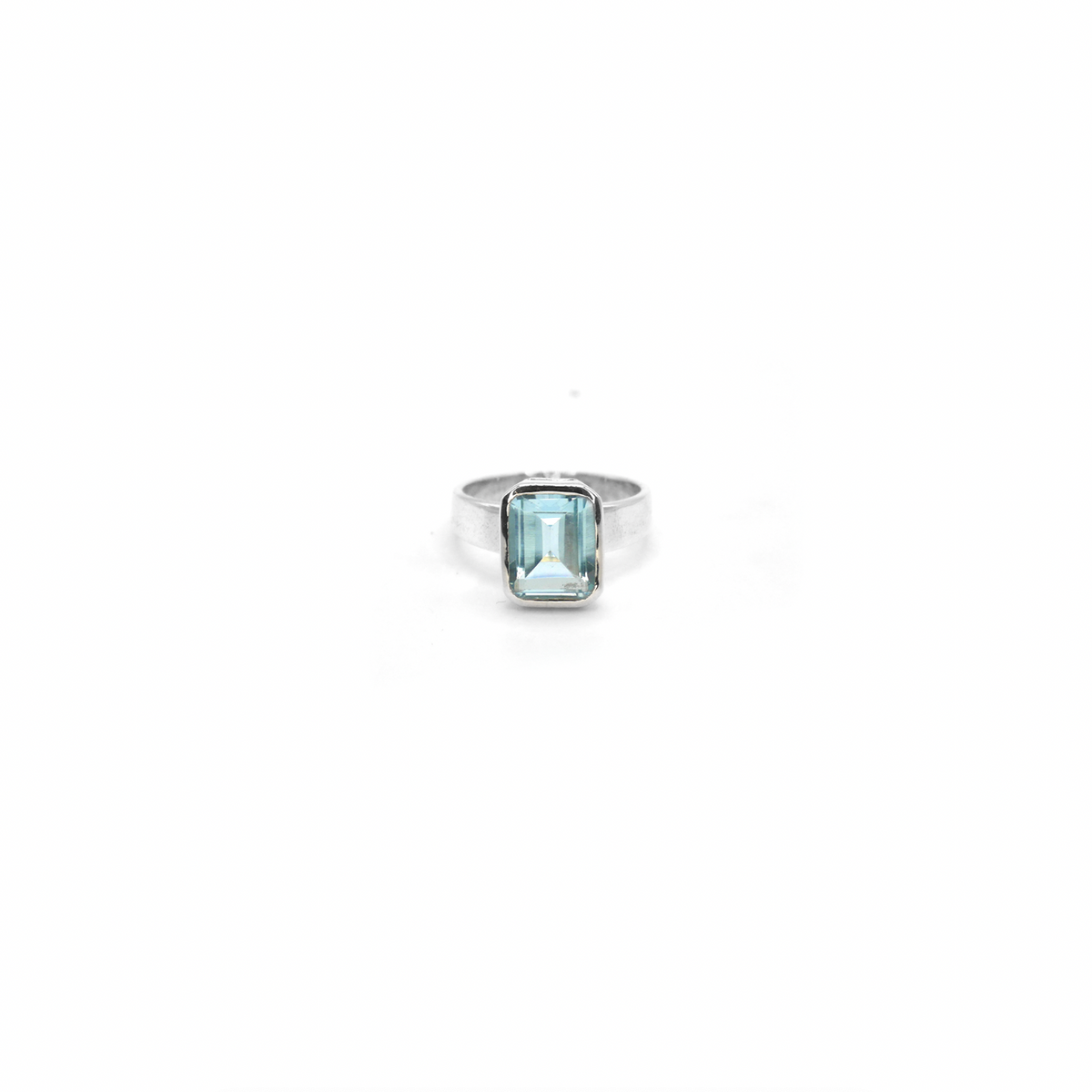 Topaz Emerald Cut Midi Cinderella Ring, N
