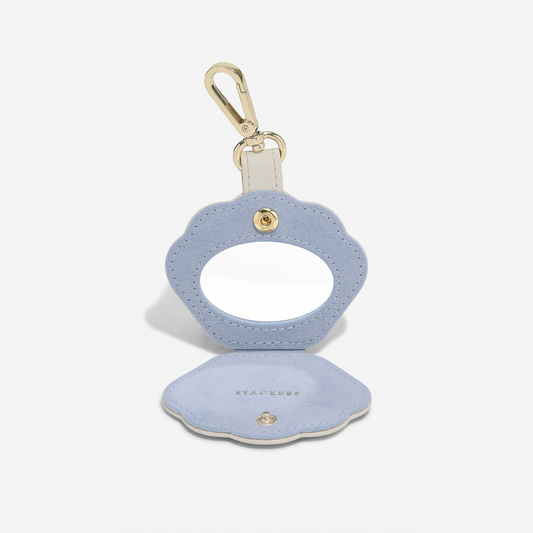 Seashell Compact Mirror Key Ring