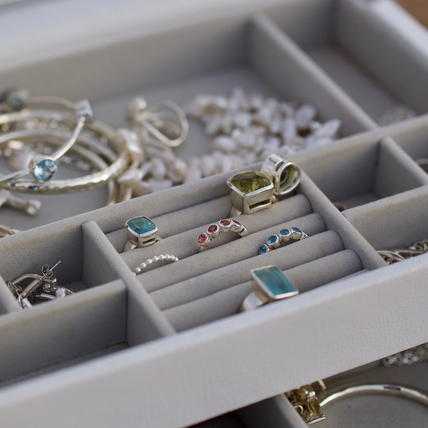 Linear Pink Tourmaline Ring