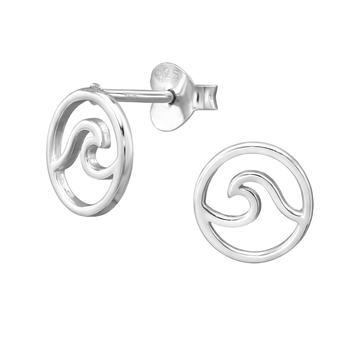 Wave Stud Earrings