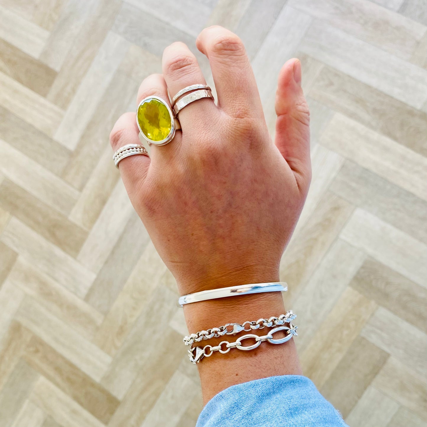 Yellow Topaz Cinderella Ring