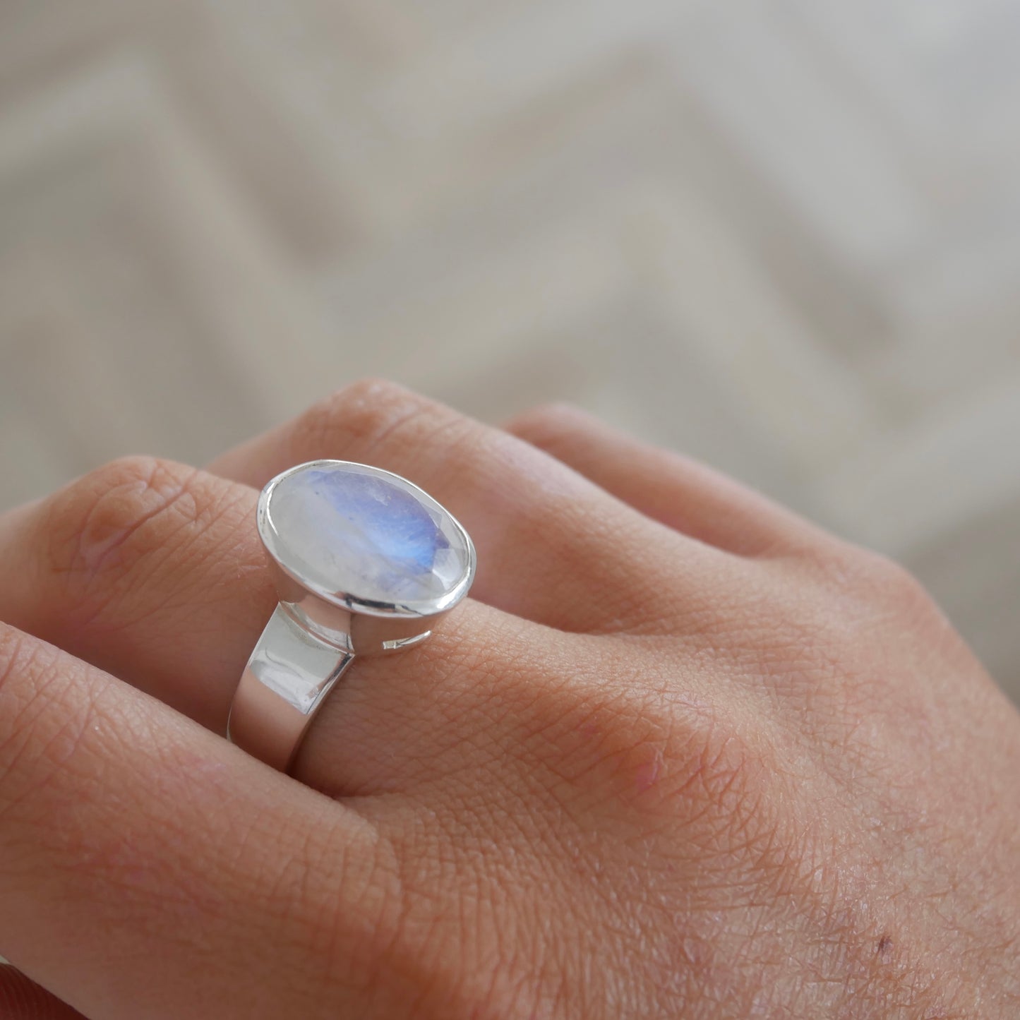 Moonstone Cinderella Ring