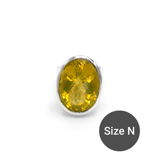 Yellow Topaz Cinderella Ring
