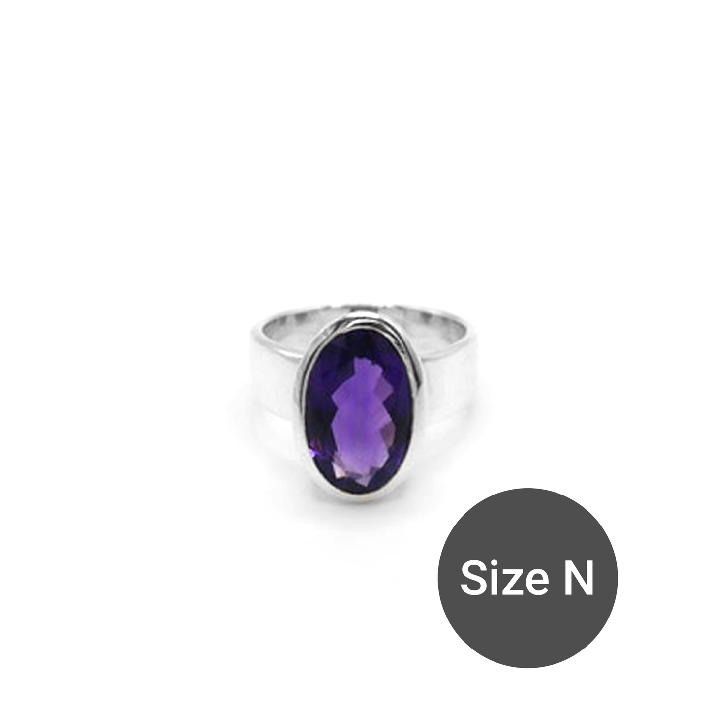 Purple Amethyst Cinderella Ring