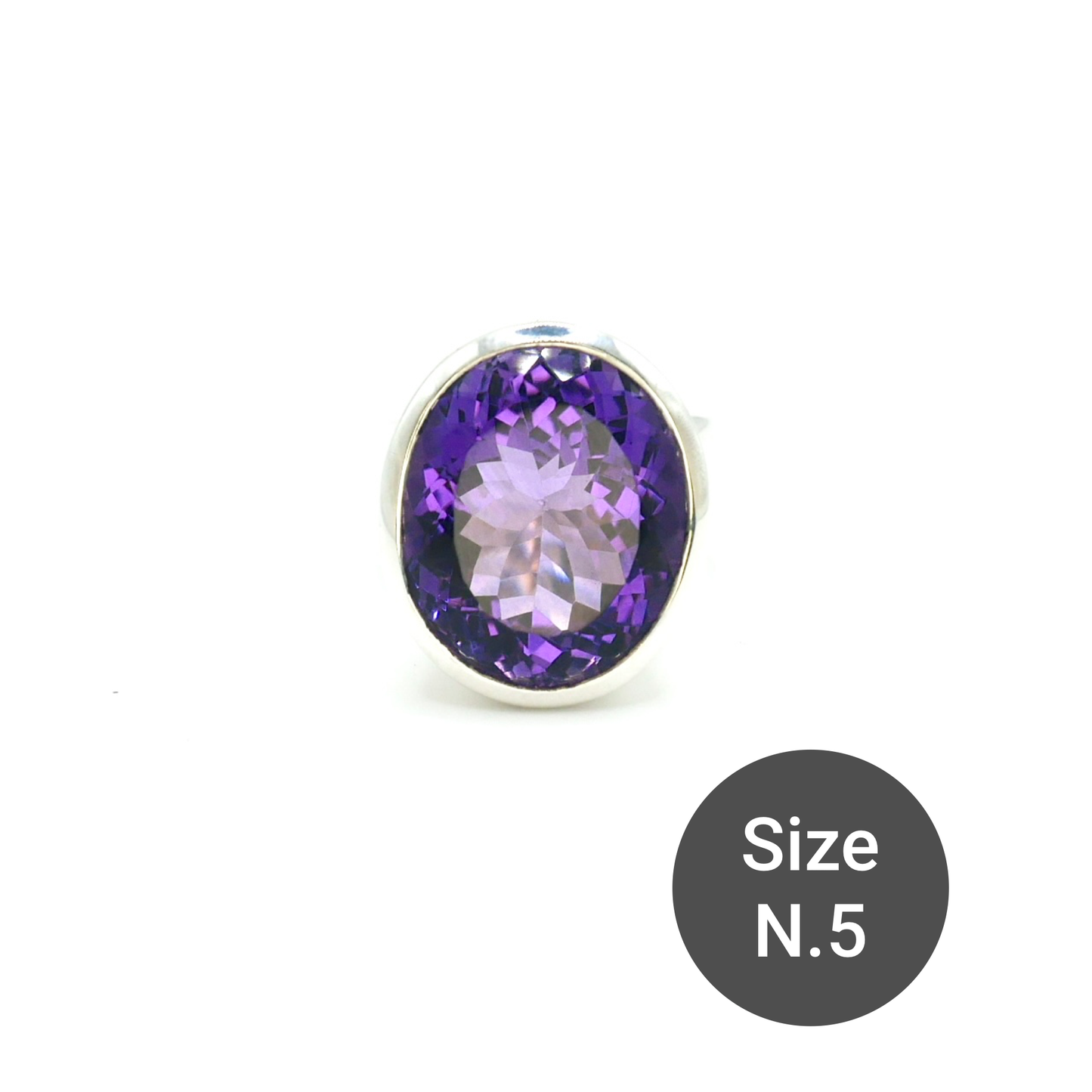 Purple Amethyst Cinderella Ring