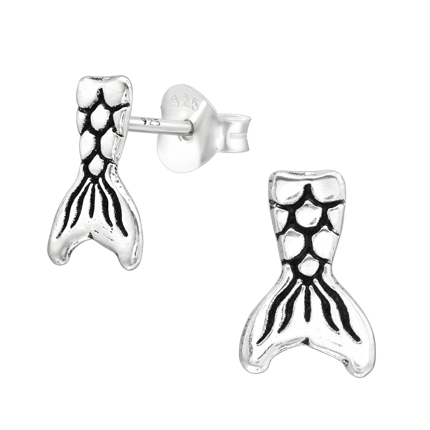 Mermaid Tail Stud Earrings
