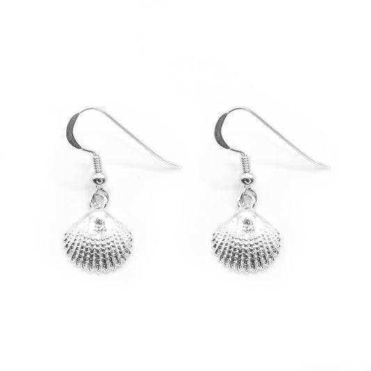 Scallop Shell Dangly Earrings
